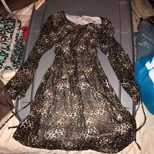 Leopard design dress size 12 (girls)